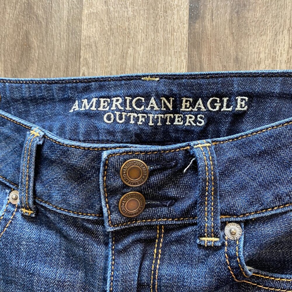 American Eagle Artists Crop Size 2 Stretch Denim Jeans - Picture 2 of 7